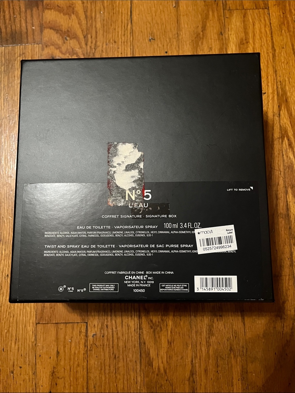CHANEL Black Embossed Logo on White Empty Box - Picture 3 of 15